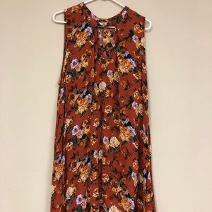 Women’s 3X Sleeveless Floral Dress